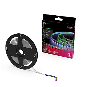 Лента Gauss LED 5050/60 24V 14W/m RGB 10mm IP65 5m 1/100