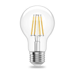 Лампа Gauss Filament Elementary А60 7W 530lm 2700К Е27 LED 1/10/50