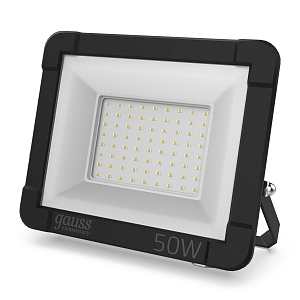 Прожектор светодиодный Gauss Elementary G3 50W 4500lm IP65 4000К черный 1/48