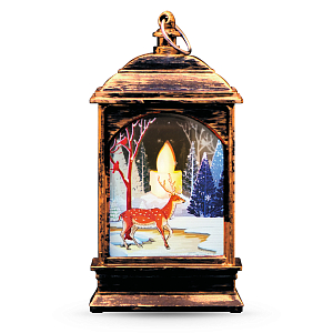 Фонарь новогодний светодиодный Олененок Gauss серия Holiday, 0,1W, тёплый свет,  бронзовый, батарейки в комплекте, 1/100