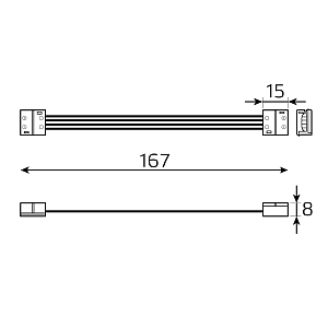 Коннектор Gauss Basic для LED-ленты 10 mm RGB 5050 IP65 1/450