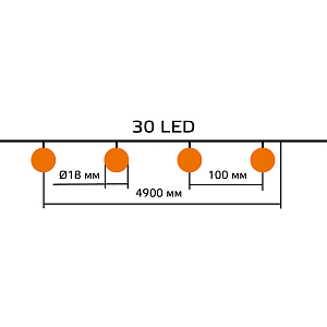 Гирлянда садовая на солнечной батарее 30 LED ламп Шары Белый свет Gauss Solar, 1/24