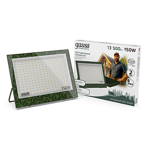 Прожектор светодиодный Gauss Elementary 150W 13500lm IP65 6500К ХАКИ 1/20