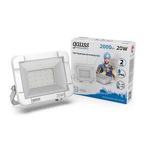 Прожектор светодиодный Gauss Elementary G2 20W 1800lm IP65 6500К белый 1/60