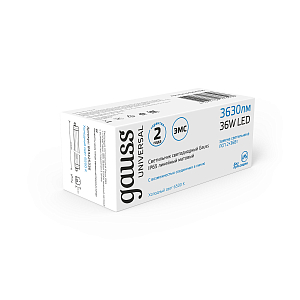 Светильник линейный Gauss 185-265V UNIVERSAL 36W 3630lm 6500K 185-265V IP65 1170*60*55мм  соед в лин LED 1/20