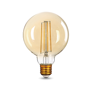 Лампа Gauss Filament G95 8W 740lm 2400К Е27 golden LED 1/20