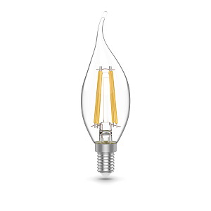 Лампа Gauss Basic Filament Свеча на ветру 5,5W 510lm 2700К Е14 LED (3 лампы в упаковке) 1/20