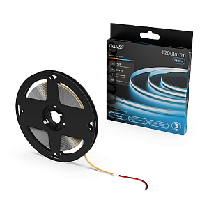 Лента Gauss COB 480 24V 12W/m 1200lm/m 6500K 8mm IP20 5m 1/10/100