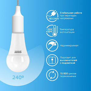 Лампа Gauss Elementary A70 30W 2390lm 6500K E27 LED 1/10/50