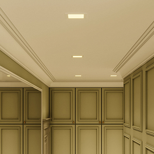 Светильник Gauss Slim квадрат 6W 360lm 3000K 180-265V IP20 монтаж Ø105*105 120*120*22 LED 1/20