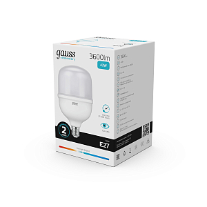 Лампа Gauss Elementary T120 42W 3600lm 4000K E27 LED 1/12