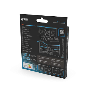 Лента Gauss LED 2835/120 24V 12W/m 1400lm/m 6500K 8mm IP20 5m 1/100
