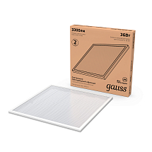 Светильник офисный Gauss 36W 3300lm 4000K IP20 595*595*19мм призма LED 1/4