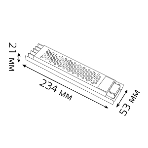 Блок питания Gauss 150W 24V IP20 ультратонкий 1/70