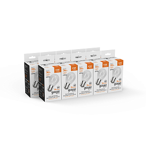 Лампа Gauss Basic Filament Шар 4,5W 380lm 2700К Е27 milky LED 1/10/50
