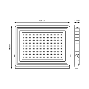 Прожектор светодиодный Gauss Elementary G2 300W 24000lm IP65 6500К черный 1/4