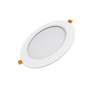 Светильник Gauss Basic Downlight круг 12W 1000m 4000K 170-260V IP20 145*26 белый LED 1/60