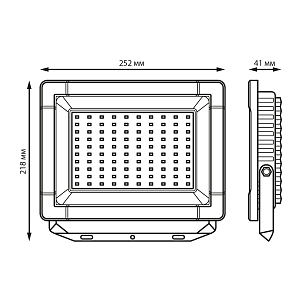 Прожектор светодиодный Gauss Elementary G2 100W 9500lm IP65 6500К белый 1/16