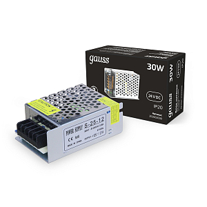 Блок питания Gauss 30W 24V IP20 1/100