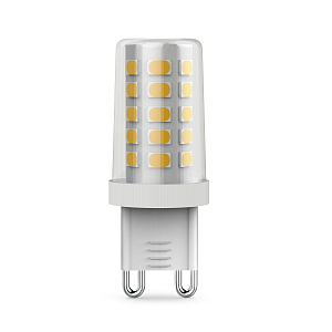 Лампа Gauss G9 AC185-265V 3,5W 460lm 4100K керамика LED 1/10/200