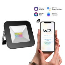 Прожектор Gauss Smart Home 10W 700lm 3000-6500K 200-240V IP65 черный RGBW+изм.цв.темп.+диммирование LED 1/20 Прожектор Gauss Smart Home 10W 700lm 3000-6500K 200-240V IP65 черный RGBW+изм.цв.темп.+диммирование LED 1/20