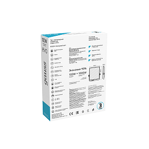 Прожектор Gauss EVO 100W 10000lm 6500K 100-240V IP65 черный LED 1/6