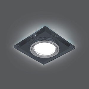 Светильник Gauss Backlight BL060 Квадрат. Графит/Хром, Gu5.3, LED 4100K 1/40