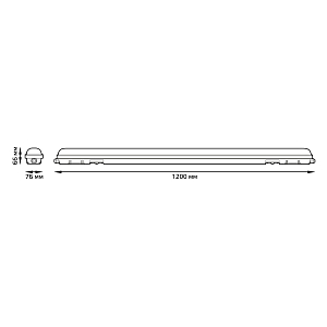 Светильник Gauss IP65 LED ССП-176 EVO IP65 1200*76*66 36W 3960lm 6500K 200-240V с БАП на 1ч, 1/12