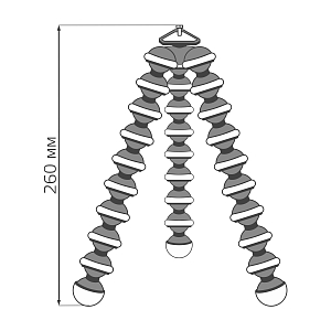 Гибкая тренога Gauss для установки кольцевого светильника 1/50