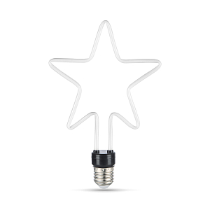 Лампа Gauss Filament Artline Star 7W 580lm 2700К Е27 milky LED 1/10/100