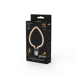 Лампа Gauss Filament Artline Heart 4W 330lm 2700К Е27 milky LED 1/10/100