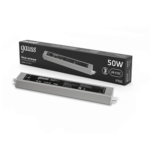 Блок питания Gauss 50W 24V IP67 1/50