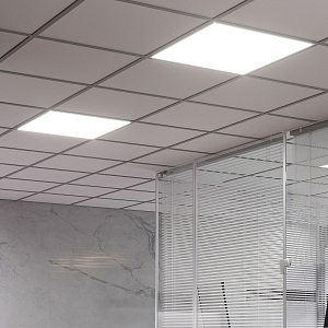 Св-к Gauss MiR гриль 30W CRI80 3700lm 5000K IP40 588*588*50мм призма планки с БАП LED 1/1