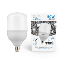 Лампа Gauss Elementary T140 50W 4500lm 6500K E27 LED 1/8 Лампа Gauss Elementary T140 50W 4500lm 6500K E27 LED 1/8