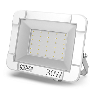 Прожектор светодиодный Gauss Elementary G2 30W 2700lm IP65 6500К белый 1/48